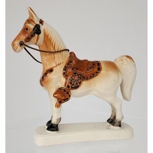 GNCO Palomino Horse Figurine Excellent Vintage Ceramic Japan Western Decor